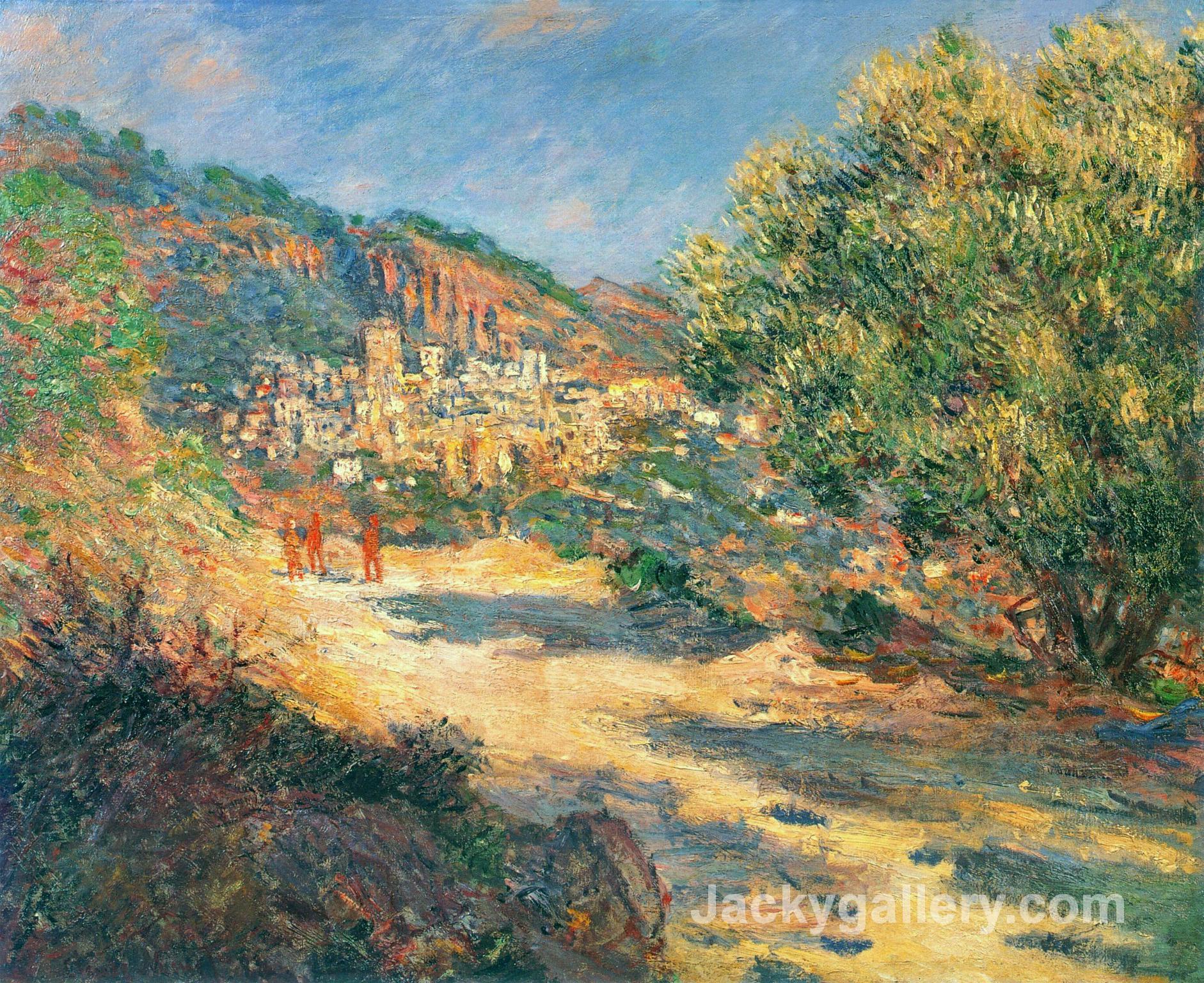 The Road to Monte Carlo by Claude Monet paintings reproduction